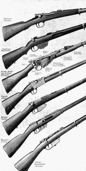 Rifles of Different Nations
(See Appendix)
