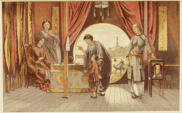 TEACHING THE LORD'S PRAYER IN A MIDDLE-CLASS TI-PING HOUSEHOLD.
DAY & SON, LIMITED, LITH.