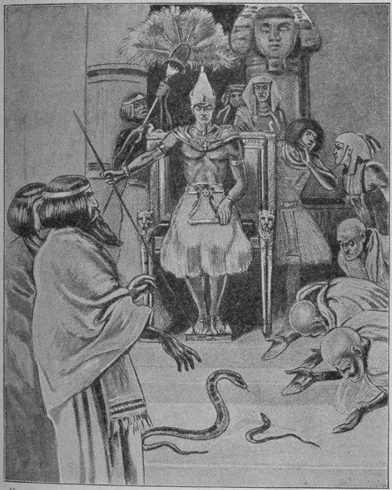 Aaron threw down his rod and it
became a serpent.