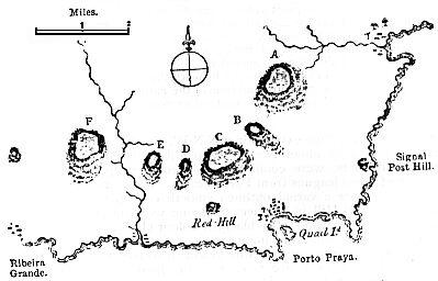 [Illustration:
Part of St. Jago, one of the Cape de Verde islands.]