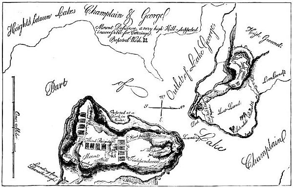 TRUMBULL&rsquo;S PLAN OF TICONDEROGA AND MOUNT DEFIANCE