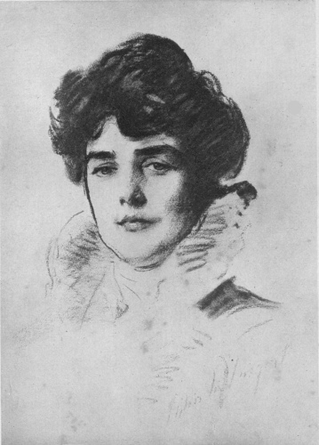 Lady Randolph Churchill.

From a drawing by John S. Sargent, R.A.
