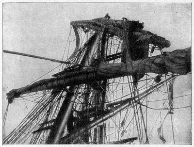 Takelage des &raquo;Seeadlers&laquo; nach der Strandung