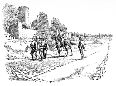 Top Kapoussi, Gate of St. Romanus.

The slight bend in the road takes us to the Gate of St. Romanus, now
known as Top Kapoussi.