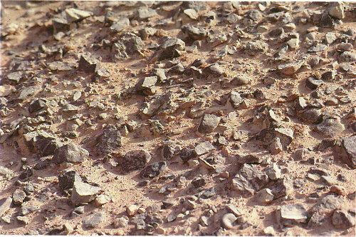 The sand and rock of China&rsquo;s Turpan Depression resemble closely those in the view of the Martian surface on page 21.