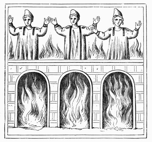 Illustration: Fig. 78.&mdash;The Three Hebrew Children.