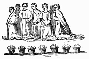 Illustration: Fig. 95.&mdash;The Miracle of the Loaves and Fishes.