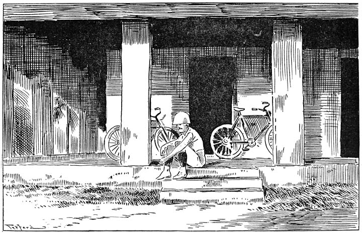 AT THE DAK BUNGALOW AFTER A LONG RUN.&mdash;(See Page 97.)