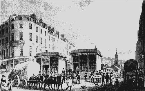 FLEET MARKET, FROM HOLBORN BRIDGE.