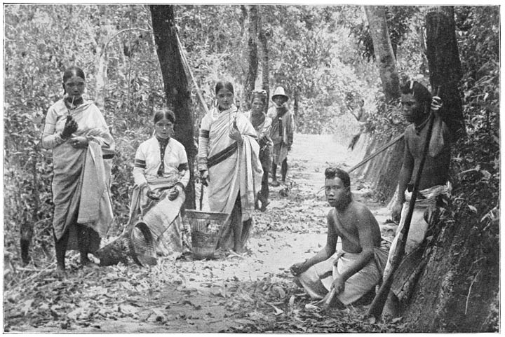 A Rest by the Way&mdash;on the Way to the Jhums. Lushais and Pois. 