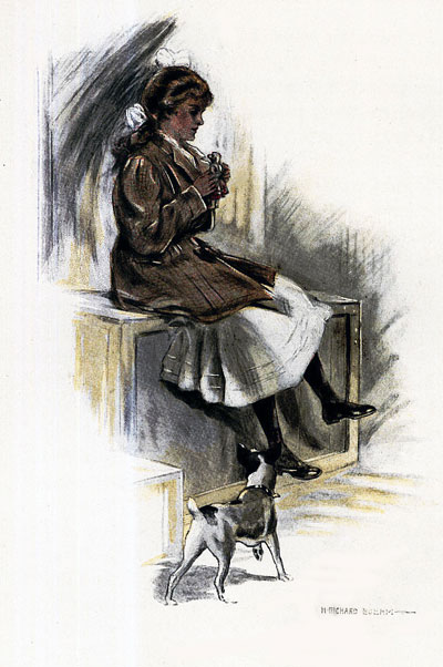 Minkie took the ivory doll from her pocket and
surveyed it seriously;