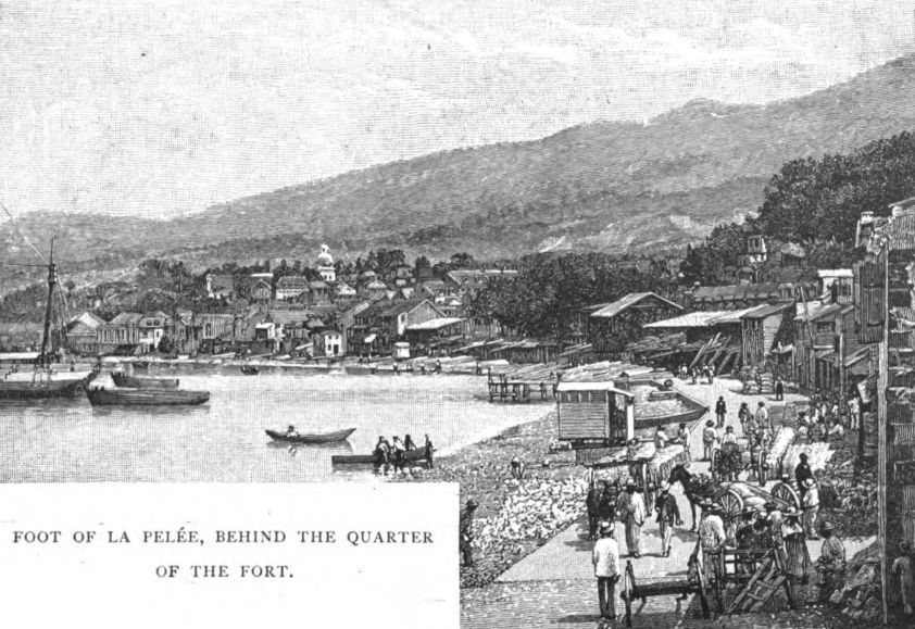 Foot of Pel�e, Behind the Quarter Of The Fort. 