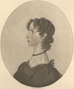 Illustration:
Anne Brontë from a drawing by Charlotte Brontë in the possession of the Rev. A. B. Nicholls