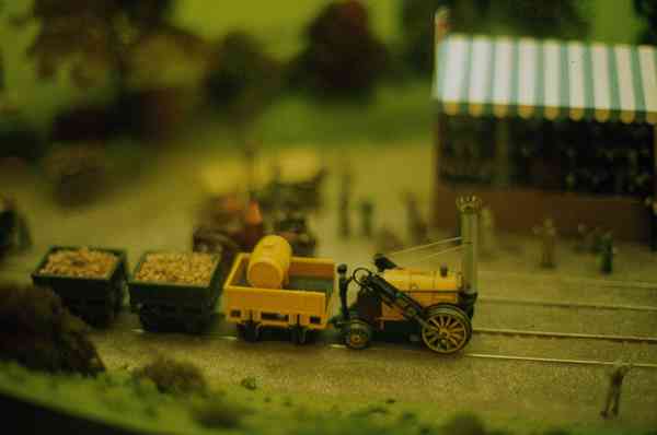 Rocket model in exhibition