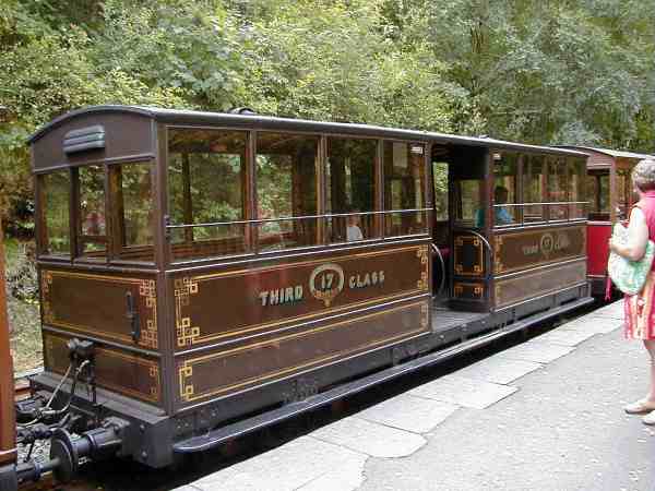 Original Corris railway carriage.